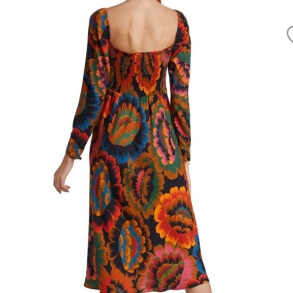 Farm Rio Women’s Flowers Midi Dress - Picture 2 of 13